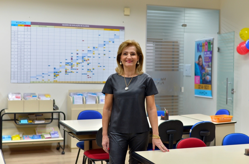 A educadora Marisa Ana Carletto Fardo  a precursora do mtodo Kumon em Caxias do Sul; h 23 anos ela comanda a franquia Kumon Caxias So Pelegrino. Foto: Gilmar Gomes