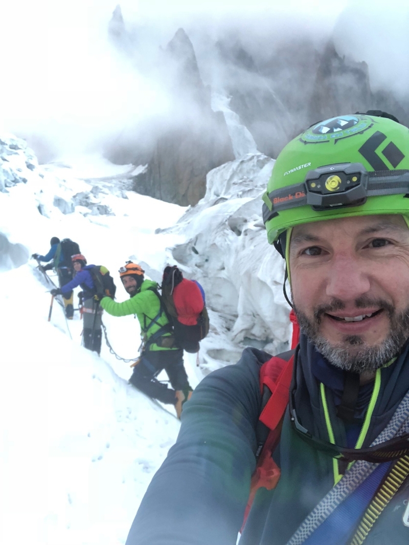 Encarando o Vall Blanche