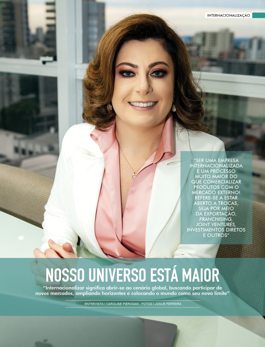 "internacionalizar   um processo muito maior do que comercializar produtos com o mercado externo", destaca Milena Zucchetti, que dedica-se a ajudar empresrios e executivos a  fazer negcios no Brasil e no exterior