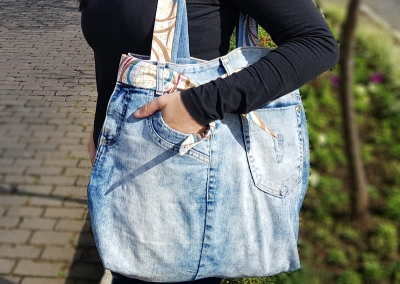 Jeans Usados Viram Charmosas Ecobags